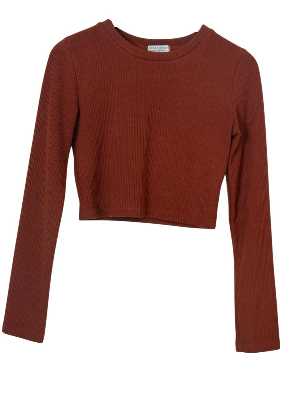 Paper Crane Rust Color Ribbed Midi Sweater Set. Size Medium. Great Condition!! - Picture 5 of 16